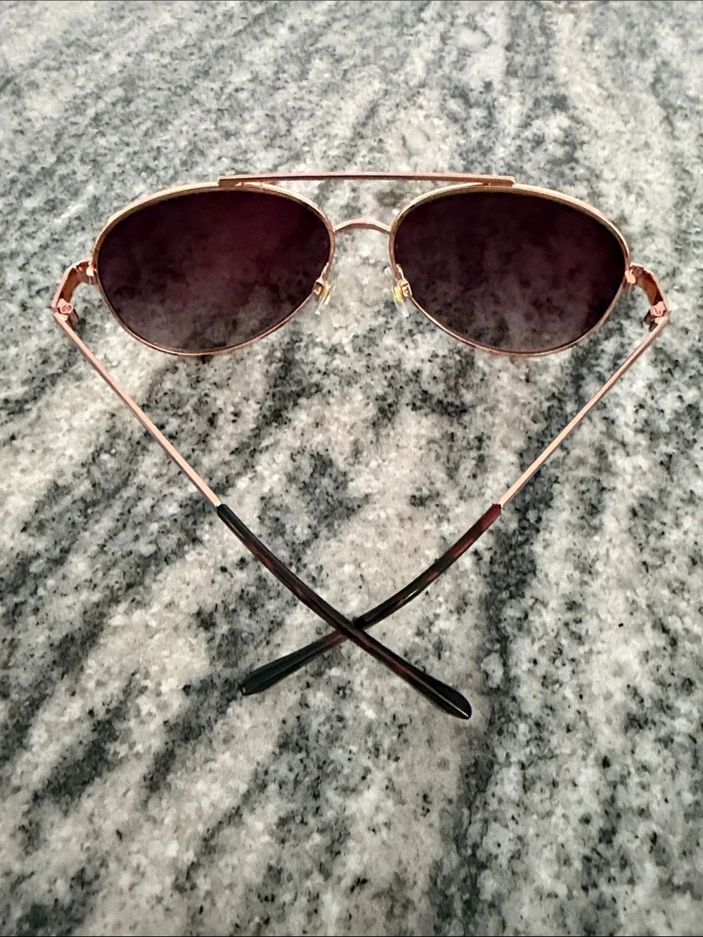 Women's Rose Gold Frame Sunglasses